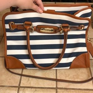 ♦️SOLD♦️MICHAEL KORS STRIPED HAMILTON PURSE